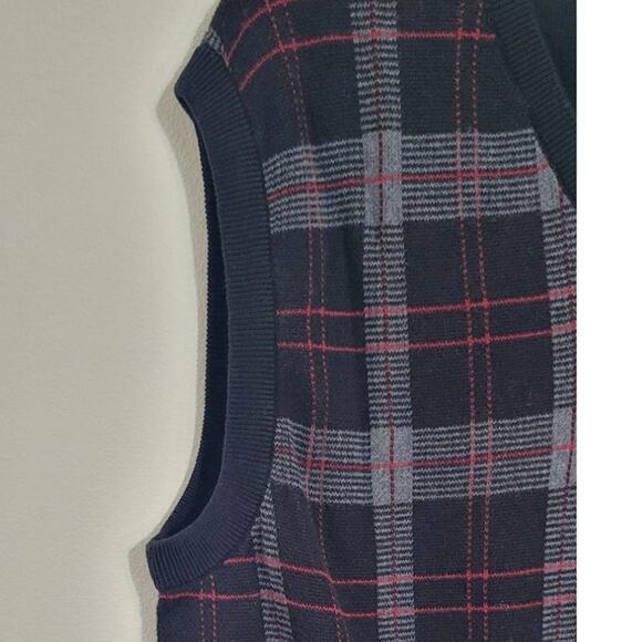 Lyle & Scott Sweater Vest Mens Large Vintage 80's Grandpa Academia Sweater Vest - Picture 5 of 6